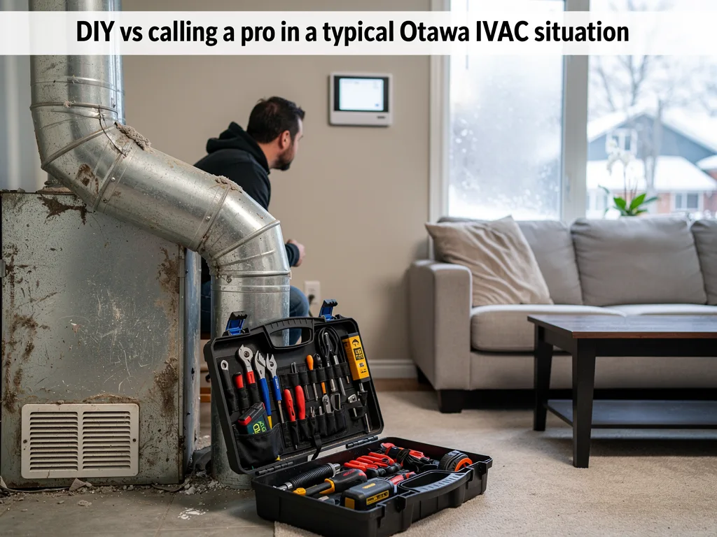 DIY vs calling a pro in a typical Ottawa HVAC situation